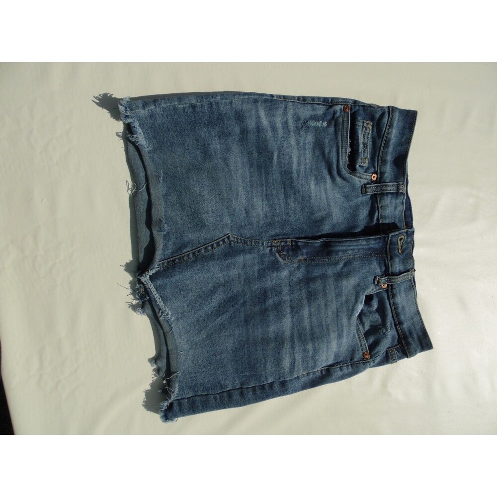 Kendall & Kylie Womens Mini Skirt Jean Medium Wash Denim Size 27 - Picture 2 of 5